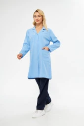 Öğrenci Önlüğü Alpaka Bayan Mavi thumbnail 2