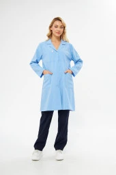 Öğrenci Önlüğü Alpaka Bayan Mavi thumbnail 7