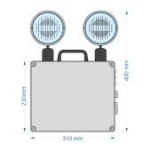 Arsel VSL-IP65-226/1 Versalite IP65 Acil Aydınlatma Armatürü Kesintide 60 Dak. Yanan 1000 Lümen thumbnail 2