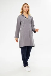 Hastane Önlüğü Alpaka Bayan Gri - 5