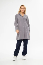 Hastane Önlüğü Alpaka Bayan Gri - 1