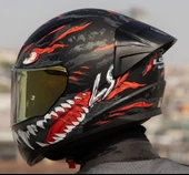 LS2 Rapıd 2 Race Kaıju Fullface Motosiklet Kaskı Gold Camlı thumbnail 3