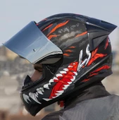 LS2 Rapıd 2 Race Kaıju Fullface Motosiklet Kaskı Gri Camlı thumbnail 4