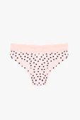Pembe Beyaz Beli Dantelli 2li Hipster Külot thumbnail 8