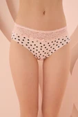 Pembe Beyaz Beli Dantelli 2li Hipster Külot thumbnail 2
