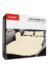 AsonicAs-a27 Elektrikli Çakmak Pompa+yastık Tamir Seti+çanta Hediyeli Araç Içi Şişme Yatak - 36193 - 2