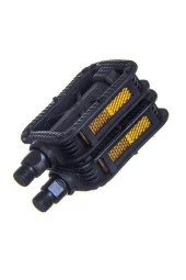 MoodaksesuartStandart Sağ Sol Bisiklet Pedalı Sağlam Plastik Fosforlu Çift Pedal K-0865 - 1