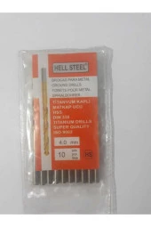 HellMatkap Ucu Titanyum Kaplama Hss Steel 4mm 20 Adet Metal Ahşap - 1