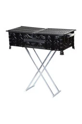 CEMREMangal C85 Köfteci 33x80 Yağdanlıklı Portatif Ayaklı C-85 - 1