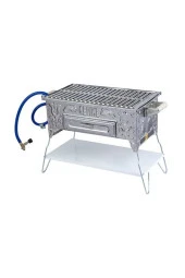 Cemre C7 Krom Tüplü Kömürlü Pervazsız Mangal - 1