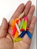 Eagenset Silikon Balık Kafası Yapay Yem Olta Takımı, Çapari, Jig, Yapım Malzemesi 2 cm 5 Adet - 1