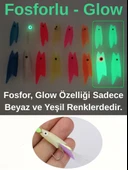 Eagenset Silikon Balık Kafası Yapay Yem Olta Takımı, Çapari, Jig, Yapım Malzemesi 2 cm 5 Adet - 2