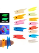Eagenset Silikon Balık Kafası Yapay Yem Olta Takımı, Çapari, Jig, Yapım Malzemesi 2 cm 5 Adet - 6
