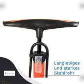 XBYC 9017 Göstergeli Ayaklı Bisiklet Pompası 160PSI Yüksek Basınçlı Pompa - 3