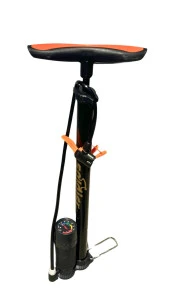 XBYC 9661 Göstergeli Ayaklı Bisiklet Pompa 150PSI Yüksek Basınçlı TOP-HAVUZ-MOTOSİKLET Pompası - 1