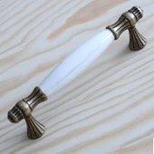 Gerçek Sedef Eskitme Antik Sarı (160 mm-16.0 cm) Mobilya Mutfak Çekmece Dolap Kulpu Kulbu Kulpları thumbnail 6