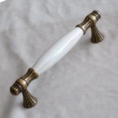 Gerçek Sedef Eskitme Antik Sarı (160 mm-16.0 cm) Mobilya Mutfak Çekmece Dolap Kulpu Kulbu Kulpları thumbnail 5