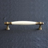 Gerçek Sedef Eskitme Antik Sarı (160 mm-16.0 cm) Mobilya Mutfak Çekmece Dolap Kulpu Kulbu Kulpları thumbnail 8