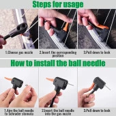 XBYC 9022 Göstergeli Mini El Ve Ayak Şişirmeli Bisiklet Pompası Yüksek Basınçlı Pompa - 4