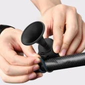 Forte Gt 2121 Yüksek Sesli Elektronik 120 Db Su Gerçirmez Pilli Bisiklet Kornası Siyah thumbnail 2