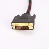 Hdmi To Dvi 24+1 Çevirici Dönüştürücü Monitör Kablosu 1.5 Metre - 2