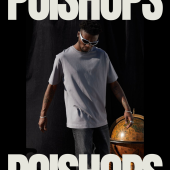 POISHOPS Oversize Gri Kaliteli Kumaş Tişört - 1