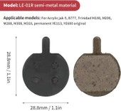 XBYC BLT-4 Onvo,Xiaomi,Scoowy Scooter Uyumlu Yüksek Performans Bisiklet Disk Fren Balatası - 6