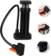 XBYC 9662 Mini El Ve Ayak Şişirmeli Bisiklet Pompası Yüksek Basınçlı Pompa - 4
