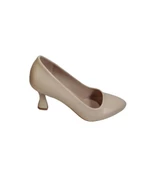 YAZKIŞ Kadın Siyah Krem Cilt 7cm Kadeh Topuk Stiletto Ayakkabı thumbnail 5