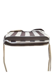 Mi̇rzade 4 Adet Eli̇t Su Geçi̇rmez Yüksek Arkali Mi̇nder-Kahve/Krem | 4’lü Su Geçirmez Yüksek Arkalı Sandalye Minderi – Fermuarlı thumbnail 6