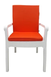 Mi̇rzade 6 Adet Eli̇t Su Geçi̇rmez Yüksek Arkali Mi̇nder-Turuncu | 6’lı Su Geçirmez Yüksek Arkalı Sandalye Minderi – Fermuarlı thumbnail 1