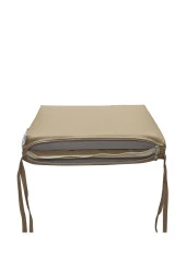 Mi̇rzade 4 Adet Eli̇t Su Geçi̇rmez Yüksek Arkali Mi̇nder-Açik Bej | 4’lü Su Geçirmez Yüksek Arkalı Sandalye Minderi – Fermuarlı thumbnail 6