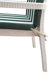 Mi̇rzade 6 Adet Eli̇t Su Geçi̇rmez Yüksek Arkali Mi̇nder-Yeşi̇l/Krem | 6’lı Su Geçirmez Yüksek Arkalı Sandalye Minderi – Fermuarlı thumbnail 4