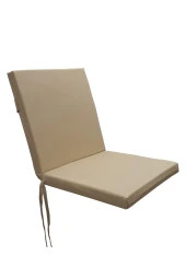 Mi̇rzade 6 Adet Eli̇t Su Geçi̇rmez Yüksek Arkali Mi̇nder-Açik Bej | 6’lı Su Geçirmez Yüksek Arkalı Sandalye Minderi – Fermuarlı thumbnail 5