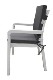 Mi̇rzade 6 Adet Eli̇t Su Geçi̇rmez Yüksek Arkali Mi̇nder-Koyu Gri̇ | 6’lı Su Geçirmez Yüksek Arkalı Sandalye Minderi – Fermuarlı thumbnail 4