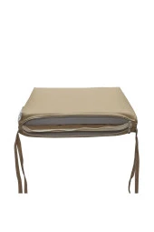 Mi̇rzade 6 Adet Eli̇t Su Geçi̇rmez Yüksek Arkali Mi̇nder-Açik Bej | 6’lı Su Geçirmez Yüksek Arkalı Sandalye Minderi – Fermuarlı thumbnail 6