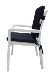 Mi̇rzade 6 Adet Eli̇t Su Geçi̇rmez Yüksek Arkali Mi̇nder-Si̇yah | 6’lı Su Geçirmez Yüksek Arkalı Sandalye Minderi – Fermuarlı thumbnail 4