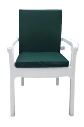 Mi̇rzade 6 Adet Eli̇t Su Geçi̇rmez Yüksek Arkali Mi̇nder-Koyu Yeşi̇l | 6’lı Su Geçirmez Yüksek Arkalı Sandalye Minderi – Fermuarlı thumbnail 1