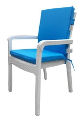 Mi̇rzade 6 Adet Eli̇t Su Geçi̇rmez Yüksek Arkali Mi̇nder-Turkuaz | 6’lı Su Geçirmez Yüksek Arkalı Sandalye Minderi – Fermuarlı thumbnail 3