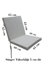 Mi̇rzade 6 Adet Eli̇t Su Geçi̇rmez Yüksek Arkali Mi̇nder-Krem | 6’lı Su Geçirmez Yüksek Arkalı Sandalye Minderi – Fermuarlı thumbnail 7