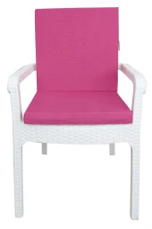 Mi̇rzade 4 Adet Eli̇t Yüksek Arkali Mi̇nder Duck Bezi̇-Fuşya | 4’lü Elit Yüksek Arkalı Sandalye Minderi – Duck Bezi, Fermuarlı thumbnail 1