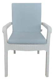 Mi̇rzade 4 Adet Eli̇t Yüksek Arkali Mi̇nder Duck Bezi̇-Buz Mavi̇ | 4’lü Elit Yüksek Arkalı Sandalye Minderi – Duck Bezi, Fermuarlı thumbnail 1