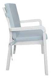 Mi̇rzade 4 Adet Eli̇t Yüksek Arkali Mi̇nder Duck Bezi̇-Buz Mavi̇ | 4’lü Elit Yüksek Arkalı Sandalye Minderi – Duck Bezi, Fermuarlı thumbnail 3