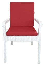 Mi̇rzade 4 Adet Eli̇t Yüksek Arkali Mi̇nder Duck Bezi̇-Bordo | 4’lü Elit Yüksek Arkalı Sandalye Minderi – Duck Bezi, Fermuarlı thumbnail 1