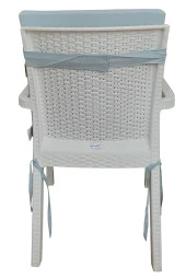 Mi̇rzade 4 Adet Eli̇t Yüksek Arkali Mi̇nder Duck Bezi̇-Buz Mavi̇ | 4’lü Elit Yüksek Arkalı Sandalye Minderi – Duck Bezi, Fermuarlı thumbnail 4