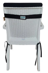 Mi̇rzade 4 Adet Eli̇t Yüksek Arkali Mi̇nder Duck Bezi̇-Si̇yah | 4’lü Elit Yüksek Arkalı Sandalye Minderi – Duck Bezi, Fermuarlı thumbnail 4