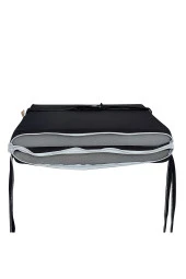 Mi̇rzade 4 Adet Eli̇t Yüksek Arkali Mi̇nder Duck Bezi̇-Si̇yah | 4’lü Elit Yüksek Arkalı Sandalye Minderi – Duck Bezi, Fermuarlı thumbnail 6