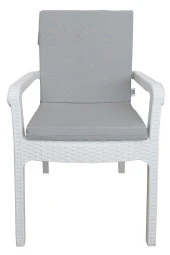 Mi̇rzade 4 Adet Eli̇t Yüksek Arkali Mi̇nder Duck Bezi̇-Açik Gri̇ | 4’lü Elit Yüksek Arkalı Sandalye Minderi – Duck Bezi, Fermuarlı thumbnail 1