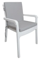 Mi̇rzade 4 Adet Eli̇t Yüksek Arkali Mi̇nder Duck Bezi̇-Açik Gri̇ | 4’lü Elit Yüksek Arkalı Sandalye Minderi – Duck Bezi, Fermuarlı thumbnail 2