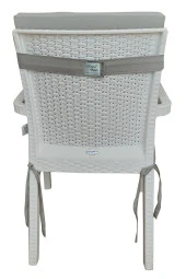 Mi̇rzade 4 Adet Eli̇t Yüksek Arkali Mi̇nder Duck Bezi̇-Açik Gri̇ | 4’lü Elit Yüksek Arkalı Sandalye Minderi – Duck Bezi, Fermuarlı thumbnail 4